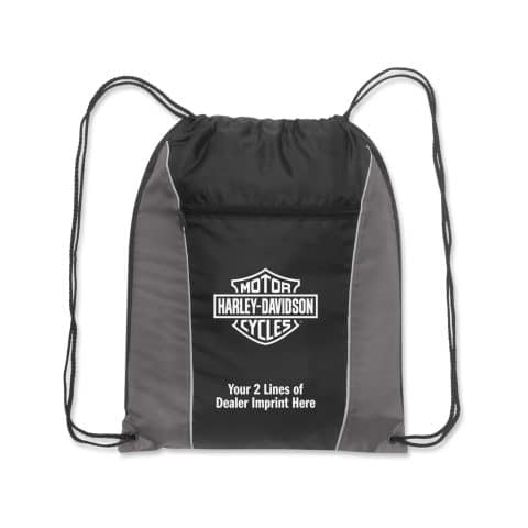 Black/Grey Ranger Drawstring Bag