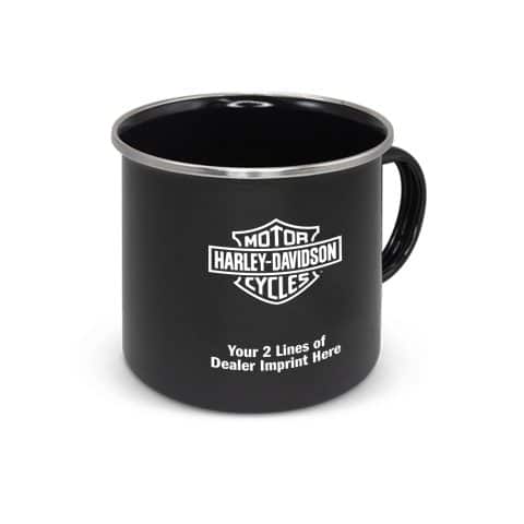 Enamel Mug with Stainless Steel Rim