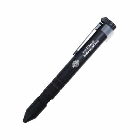 Outdoor Multi- tool Pen with LED Light, Black